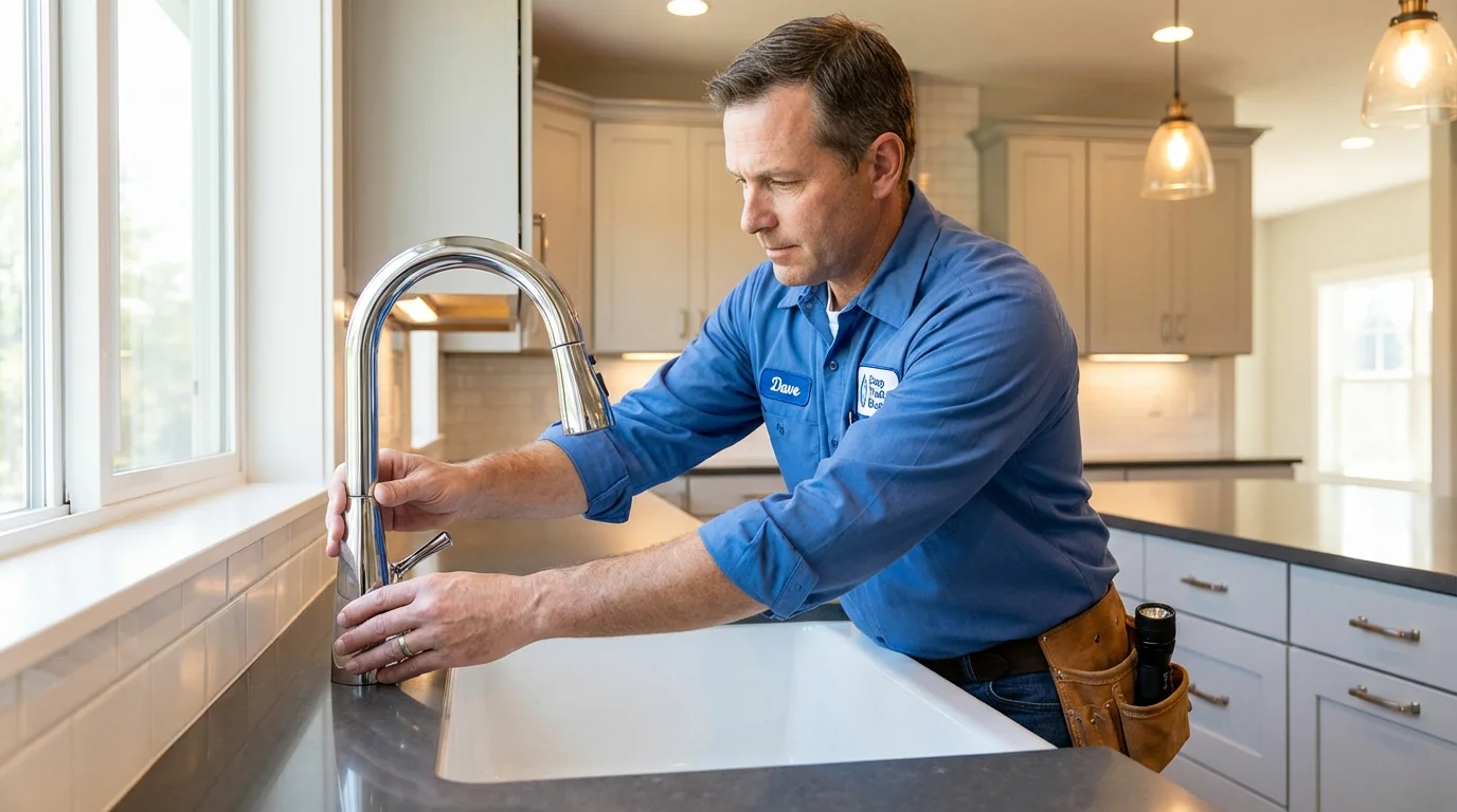 Kitchen faucet installation by Johns Plumbing LLC in Ceiba